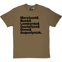 10,000 Maniacs Line-Up T-Shirt -ThinkWear Collective Sales 10000 maniacs line up tshirt 1 olivetshirt