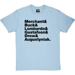 10,000 Maniacs Line-Up T-Shirt -ThinkWear Collective Sales 10000 maniacs line up tshirt 1 skybluetshirt