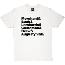 10,000 Maniacs Line-Up T-Shirt -ThinkWear Collective Sales 10000 maniacs line up tshirt 1 whitetshirt