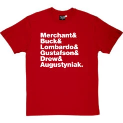 10,000 Maniacs Line-Up T-Shirt -ThinkWear Collective Sales 10000 maniacs line up tshirt 2 redtshirt