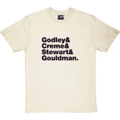 10CC Line-Up T-Shirt -ThinkWear Collective Sales 10cc line up tshirt 1 naturaltshirt