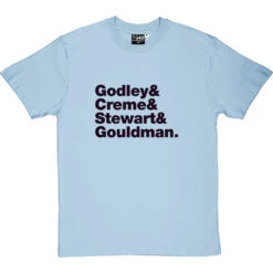 10CC Line-Up T-Shirt -ThinkWear Collective Sales 10cc line up tshirt 1 skybluetshirt