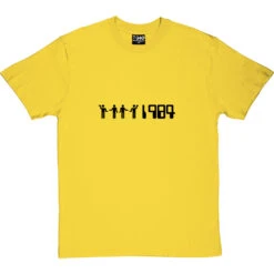 1984 Robot Dance T-Shirt -ThinkWear Collective Sales 1984robotdance 1 yellowtshirt