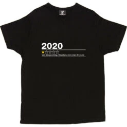2020: One Star Review T-Shirt -ThinkWear Collective Sales 2020 one star review tshirt 2 black mens v neck tshirt