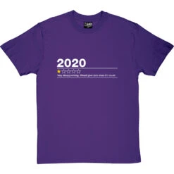 2020: One Star Review T-Shirt -ThinkWear Collective Sales 2020 one star review tshirt 2 purpletshirt