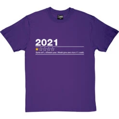 2021: One Star Review (Censored) T-Shirt -ThinkWear Collective Sales 2021 one star review censored tshirt 2 purpletshirt
