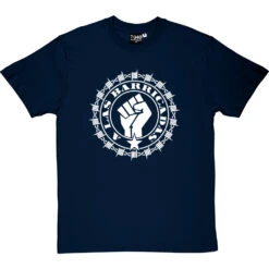 A Las Barricadas T-Shirt -ThinkWear Collective Sales a las barricadas tshirt 2 navybluetshirt