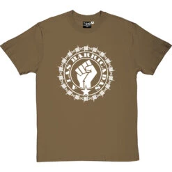 A Las Barricadas T-Shirt -ThinkWear Collective Sales a las barricadas tshirt 2 olivetshirt
