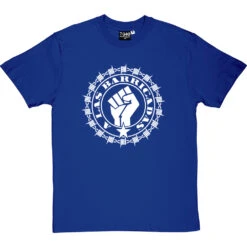 A Las Barricadas T-Shirt -ThinkWear Collective Sales a las barricadas tshirt 2 royalbluetshirt