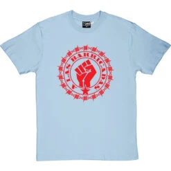 A Las Barricadas T-Shirt -ThinkWear Collective Sales a las barricadas tshirt 5 skybluetshirt
