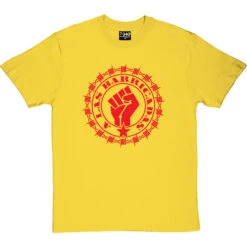 A Las Barricadas T-Shirt -ThinkWear Collective Sales a las barricadas tshirt 5 yellowtshirt