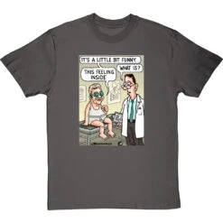 It's A Little Bit Funny T-Shirt -ThinkWear Collective Sales a little bit funny tshirt charcoaltshirt