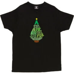 A Tree Is For Life, Not Just For Christmas T-Shirt -ThinkWear Collective Sales a tree is for life tshirt black mens v neck tshirt