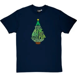 A Tree Is For Life, Not Just For Christmas T-Shirt -ThinkWear Collective Sales a tree is for life tshirt navybluetshirt