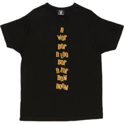 A Wop Bop T-Shirt -ThinkWear Collective Sales a wop bop tshirt 2 black mens v neck tshirt