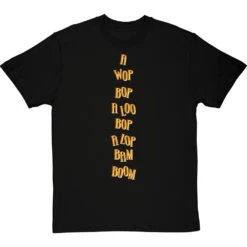 A Wop Bop T-Shirt -ThinkWear Collective Sales a wop bop tshirt 2 blacktshirt
