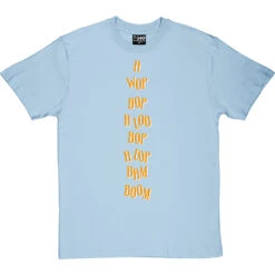 A Wop Bop T-Shirt -ThinkWear Collective Sales a wop bop tshirt 2 skybluetshirt