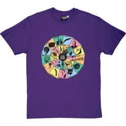 A-Z Of Natural History (Colour) T-Shirt -ThinkWear Collective Sales a z natural history colour tshirt purpletshirt