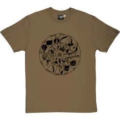 A-Z Of Natural History T-Shirt -ThinkWear Collective Sales a z natural history tshirt 1 olivetshirt
