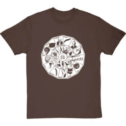 A-Z Of Natural History T-Shirt -ThinkWear Collective Sales a z natural history tshirt 2 hazelnuttshirt