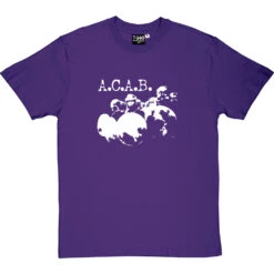 A.C.A.B. T-Shirt -ThinkWear Collective Sales acab purpletshirt