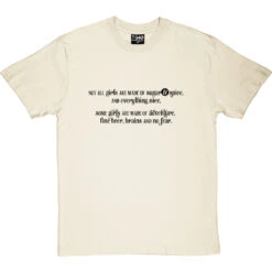 Adventure, Fine Beer, Brains And No Fear T-Shirt -ThinkWear Collective Sales adventure fine beer tshirt 1 naturaltshirt