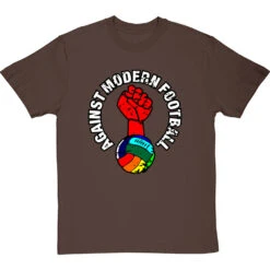 Against Modern Football (Rainbow) T-Shirt -ThinkWear Collective Sales against modern football rainbow tshirt hazelnuttshirt