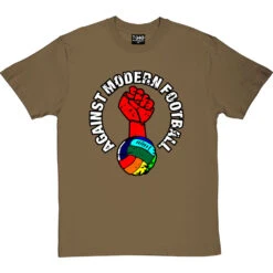 Against Modern Football (Rainbow) T-Shirt -ThinkWear Collective Sales against modern football rainbow tshirt olivetshirt