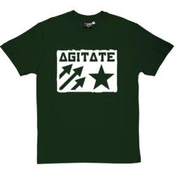 Agitate T-Shirt -ThinkWear Collective Sales agitate tshirt bottlegreentshirt