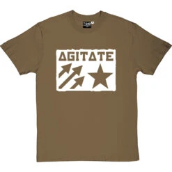 Agitate T-Shirt -ThinkWear Collective Sales agitate tshirt olivetshirt