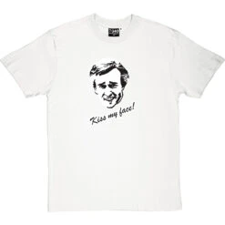 Alan Partridge "Kiss My Face" T-Shirt -ThinkWear Collective Sales alan partridge kiss my face tshirt whitetshirt