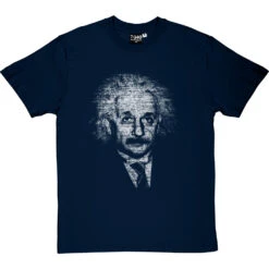 Albert Einstein Formulae T-Shirt -ThinkWear Collective Sales albert einstein formulae tshirt 2 navybluetshirt