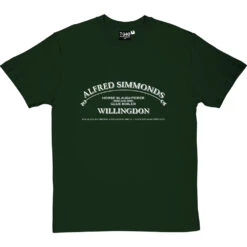 Alfred Simmonds: Horse Slaughterer & Glue Boiler T-Shirt -ThinkWear Collective Sales alfred simmonds tshirt 2 bottlegreentshirt