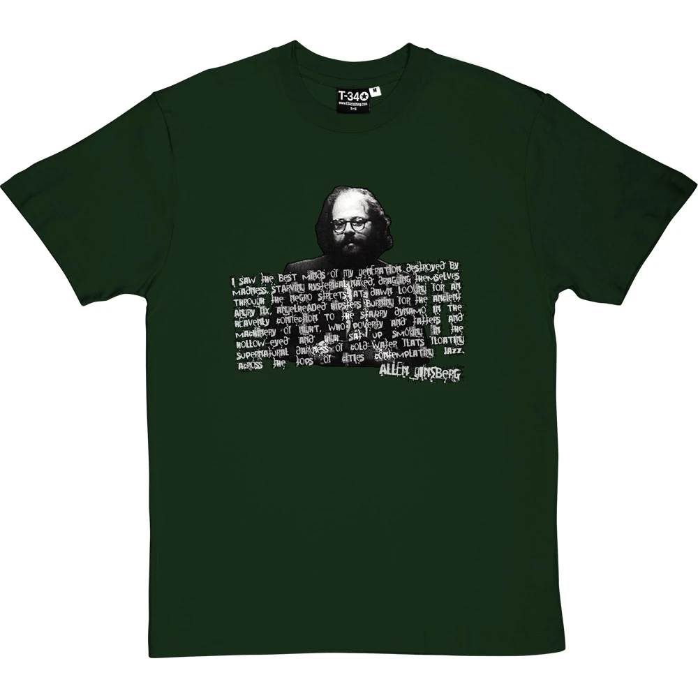 Allen Ginsberg T-Shirt 2 Allen Ginsberg T-Shirt - Image 2