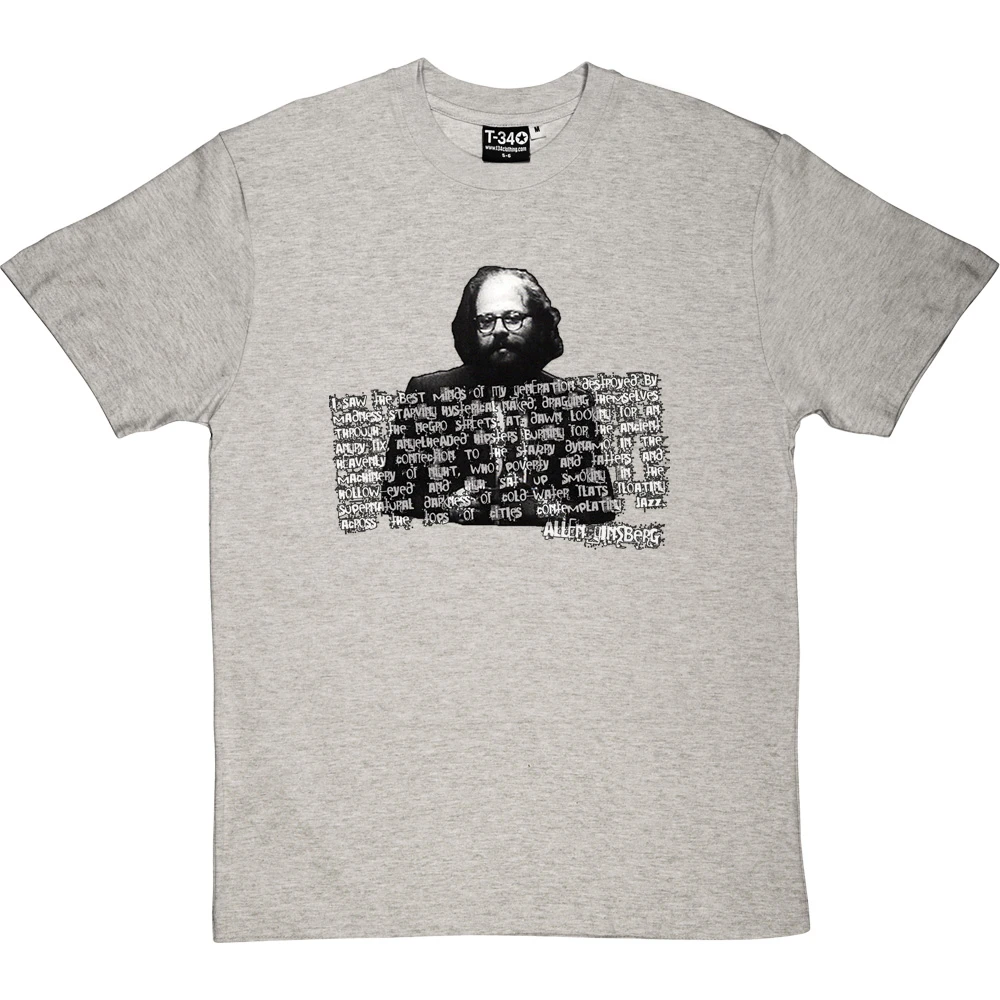 Allen Ginsberg T-Shirt 9 Allen Ginsberg T-Shirt - Image 9