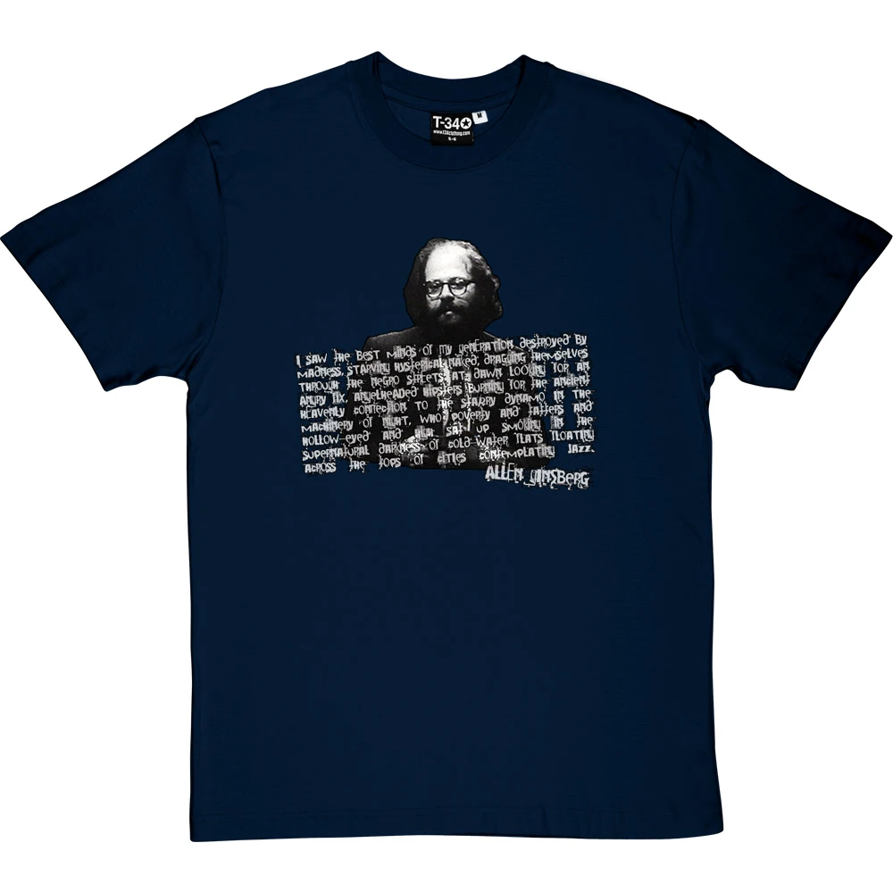 Allen Ginsberg T-Shirt 3 Allen Ginsberg T-Shirt - Image 3