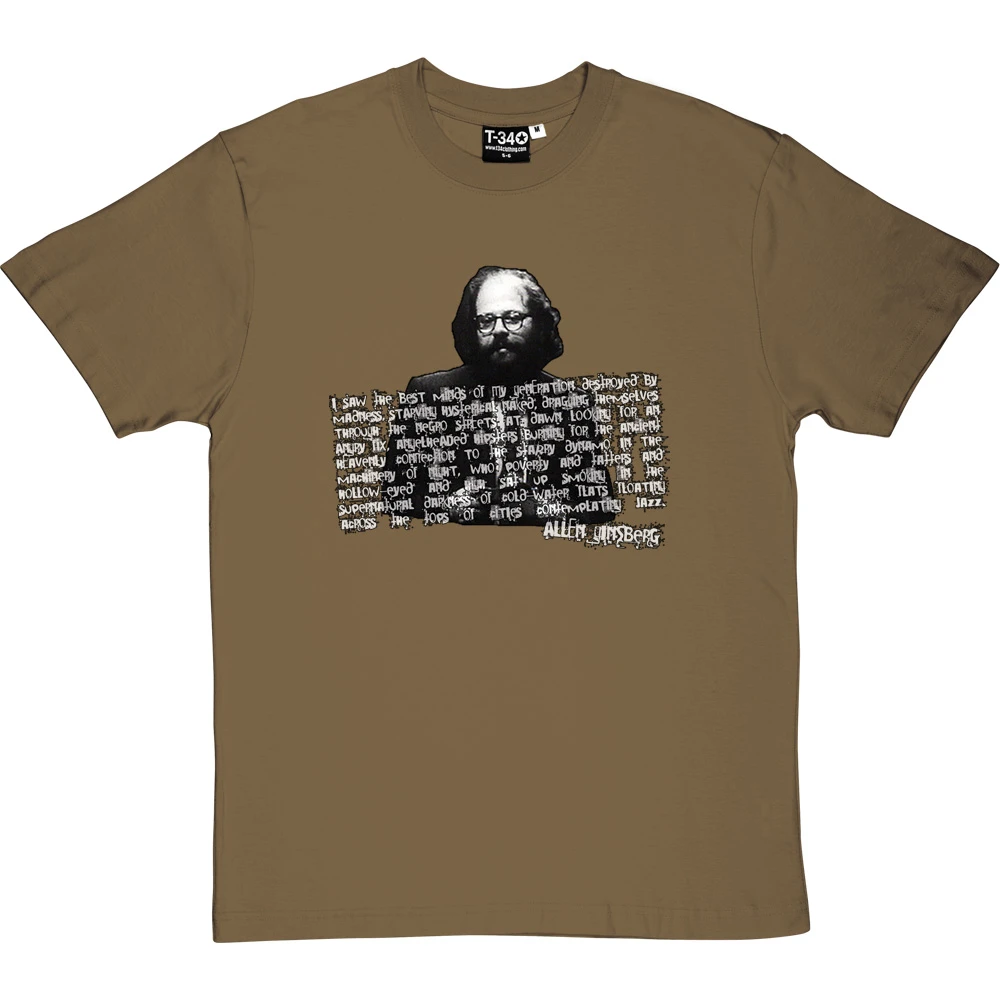 Allen Ginsberg T-Shirt 4 Allen Ginsberg T-Shirt - Image 4