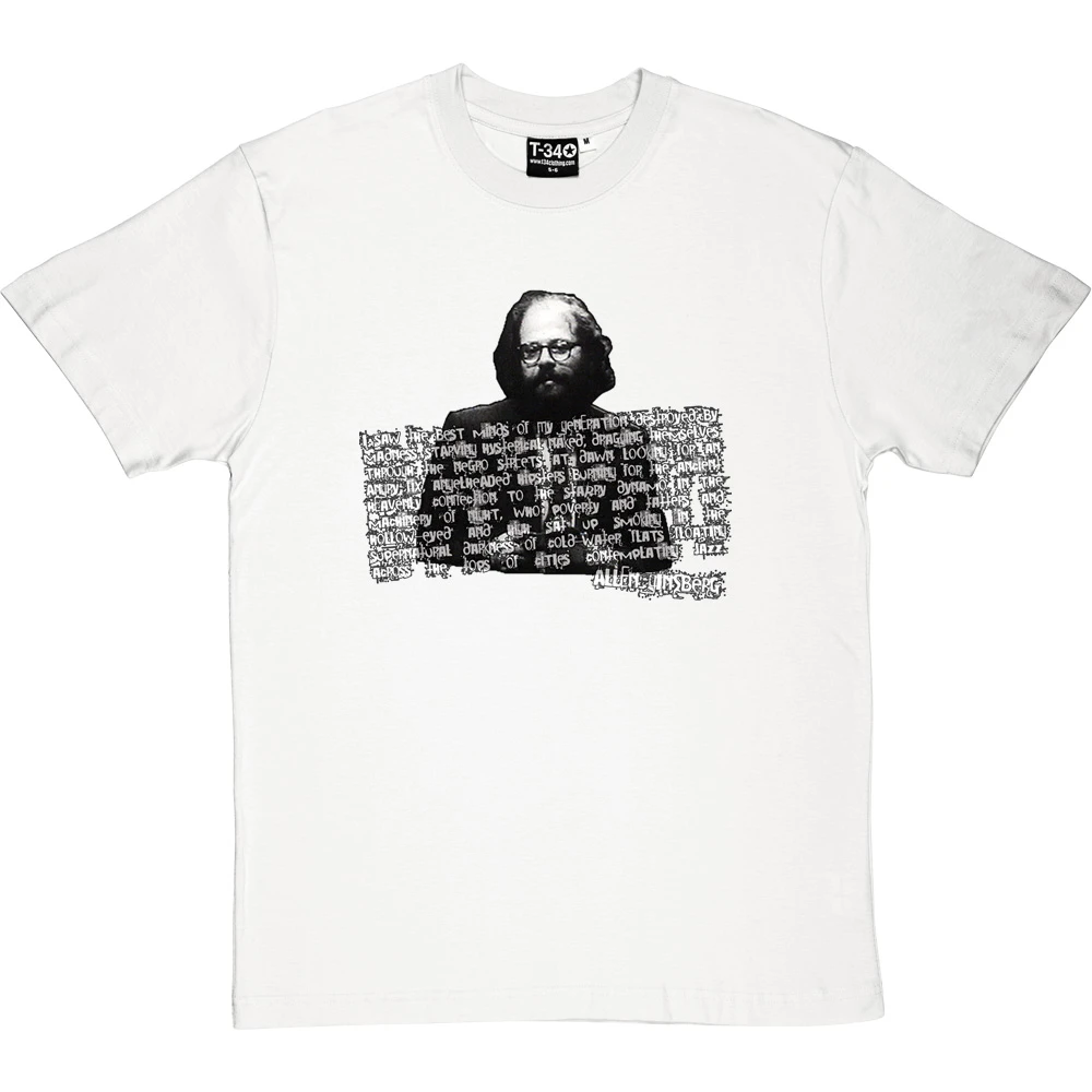 Allen Ginsberg T-Shirt 12 Allen Ginsberg T-Shirt - Image 12