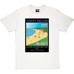 Amity Island T-Shirt 8 Amity Island T-Shirt -ThinkWear Collective Sales amity island tshirt whitetshirt