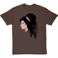 Amy Winehouse Portrait T-Shirt -ThinkWear Collective Sales amy winehouse profile tshirt hazelnuttshirt