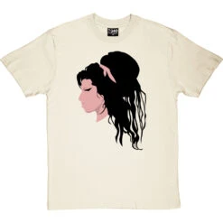 Amy Winehouse Portrait T-Shirt -ThinkWear Collective Sales amy winehouse profile tshirt naturaltshirt