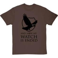 And Now My Watch Is Ended T-Shirt -ThinkWear Collective Sales and now my watch is ended tshirt 1 hazelnuttshirt