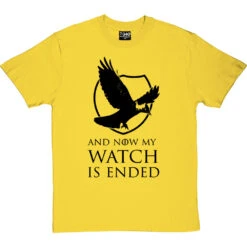 And Now My Watch Is Ended T-Shirt -ThinkWear Collective Sales and now my watch is ended tshirt 1 yellowtshirt