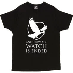 And Now My Watch Is Ended T-Shirt -ThinkWear Collective Sales and now my watch is ended tshirt 2 black mens v neck tshirt