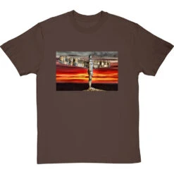 The Angel Of The North At Sunset By Hadrian Richards T-Shirt -ThinkWear Collective Sales angel at sunset tshirt hazelnuttshirt