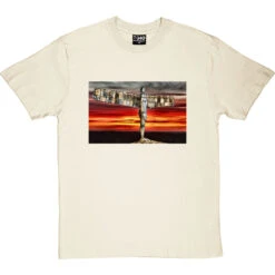 The Angel Of The North At Sunset By Hadrian Richards T-Shirt -ThinkWear Collective Sales angel at sunset tshirt naturaltshirt