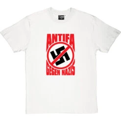Antifa: Gegen Nazis T-Shirt -ThinkWear Collective Sales antifa tshirt 5 whitetshirt