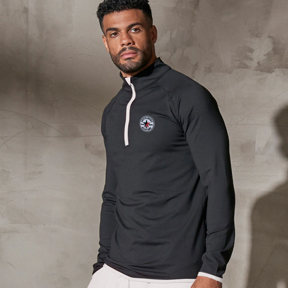 Antifascist Allstars Half Zip Sweat Top 2 Antifascist Allstars Half Zip Sweat Top - Image 2