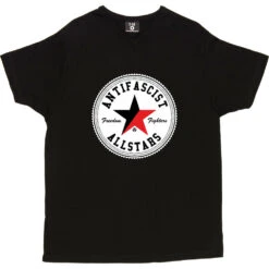 Antifascist Allstars T-Shirt -ThinkWear Collective Sales antifascist allstars tshirt black mens v neck tshirt