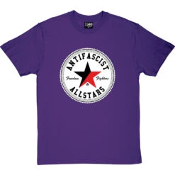 Antifascist Allstars T-Shirt -ThinkWear Collective Sales antifascist allstars tshirt purpletshirt